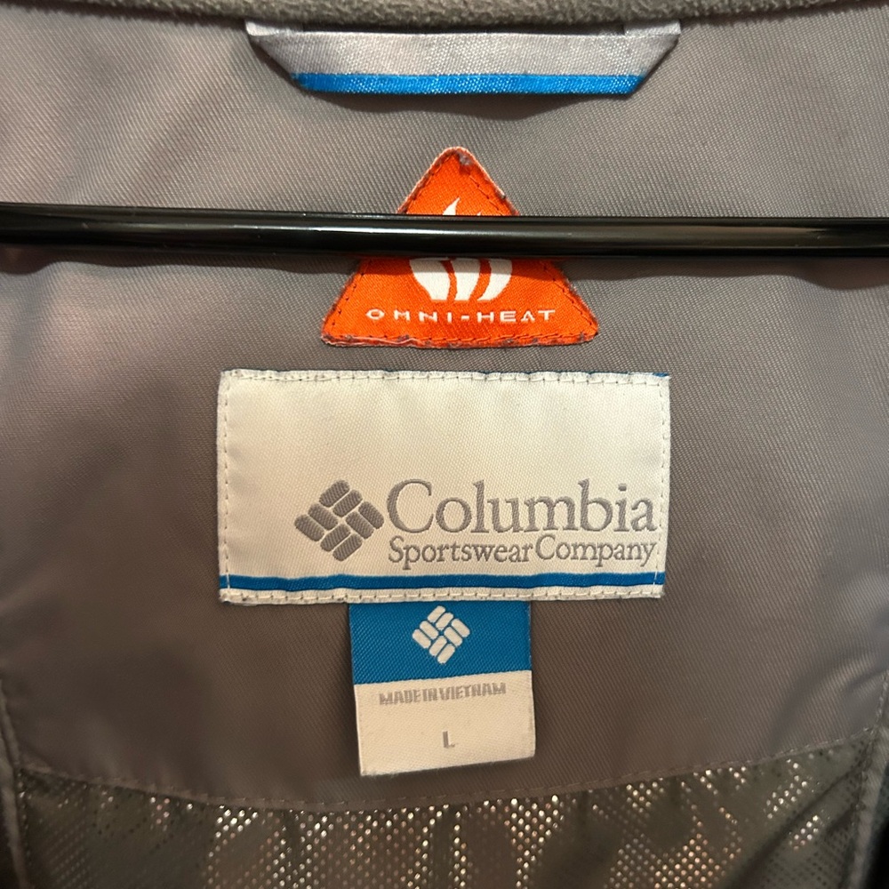 Columbia Omni Heat Men's Black Rain Snow Gorpcore Outdoor Jacket Size Large - Picture 12 of 12